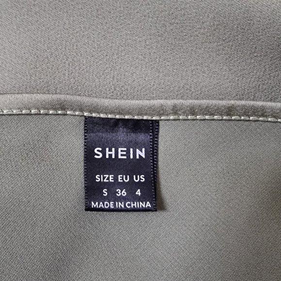 SHEIN BIZwear Cowl Neck Solid Slip Dress Workwear - Picture 8 of 13